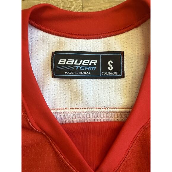 NCAA Boston University Terriers Red Hockey Jersey #8 Adam’s Size Small - Picture 3 of 9